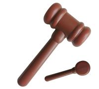Juguete de de Corte - de Justicia para niños pequeños, mazo de Juez de Madera para Juego de Roles | Accesorio de Juego de simulación para Club de Teatro en el Aula, Disfraz Educativo