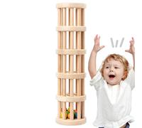 Juguete De De Lluvia para Niños - De Lluvia Portátil De Madera, Juguete De De Lluvia Multiusos con Cuentas | Tubo Multifuncional para Sonidos De Lluvia para La Educación