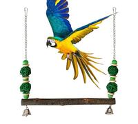Juguete de de Loro, Columpios para pájaros para Loros | Hamaca Duradera para pájaros de Loro de Madera | Versátil de pájaro Hamaca para Loros con Gancho para tortolitos