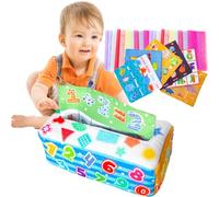 Juguete de de pañuelos, mágica de pañuelos para bebé | de bufanda suave colorida, juguetes educativos, juguetes arrugados para 3 6 9 12 meses niños recién nacidos regalo