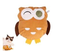 Juguete de dentición de peluche para gatos, peluche interactivo para gatos, juguete para gatos relleno de peluche relajante y resistente a las picaduras | Juguete para mascotas para gatito, jou