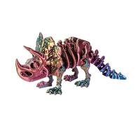 Juguete de dinosaurio impreso en 3D - Figurita articulada, estructura resistente, articulaciones móviles | Decoración de dinosaurio para estantería, escritorio, mostrador, habitación de bebé