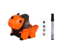 Juguete de dinosaurios eléctricos, juguetes de dinosaurios para caminar para bebé, Encuentra el robot de dinosaurio, Figura de animales de paseo educativo con música para niños para niños niñas para