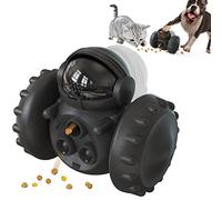 Juguete de Distribución de Alimentos para Perros y Gatos,Alimentador de Comida Juguete,Carro de Equilibrio no Accionado Eléctricamente, para Entrenamiento de IQ y Habilidades de Forrajeo (Negro)