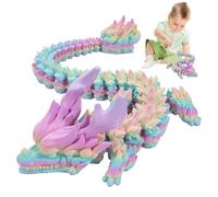 - Juguete de dragón impreso, dragón impreso flexible | Impresión de juguete de dragón - Juguete inquieto de dragón, dragón móvil flexible, articulaciones flexibles, decoración del hogar, relleno de