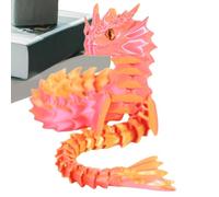 Juguete De Dragón Impreso En 3D - Dragón Inquieto Con Articulaciones Flexibles De 44 Cm, Modelo Giratorio De Mano De Obra Delicada | Interactivo Del Estrés Coleccionable Para Niñas, Niños, Amig