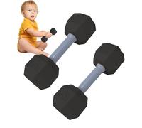 Juguete de ejercicio con mancuernas: par de sonajeros, construcción de material seguro | Juega el juguete sensorial sensorial de accesorios de gimnasio, diseño atractivo, perfecto para el de