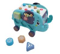 Juguete de Elefante a Juego, Juguete de Elefante de Dibujos Animados Que Se Deslizan a Juego para Niños Devuelto para Niños (Blue)