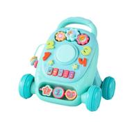 Juguete de empuje para bebé para niños y niñas que aprenden a estar de pie, caminar, aprender a caminar, caminar, verde, 17,5 x 18 x 21 cm