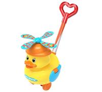 Juguete de empuje para niños pequeños: juguetes con temas de pato y push para bebés, ayuda temprana para caminar con efectos de sonido | Waddling Animal empuja juguetes, juguetes de desarrollo para ra