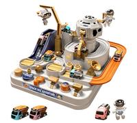 Juguete De En Coche Espacial: 3 Mini Vehículos, Vía Mecánica, Juego De Educativo | Juego De Misión De Rescate De Aprendizaje Preescolar, Regalo De Cumpleaños, Niños, Niñas, Niños