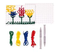 Juguete De Enhebrar | Actividades Sensoriales Educativas De Motricidad Fina - Juguete De Lacado Tabla Calmante Para Preescolares, para Guardería, Casa Escuela Educación Especial Infantil