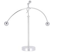 Juguete de Equilibrio Mini Juguete de Equilibrio Alivio del estrés Escritorio de Oficina en casa Adorno de Mesa Decoración para de niño Metal 7 x 7 x 1,9 Pulgadas