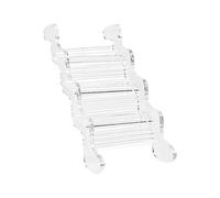 Juguete de escalada para hámster - Escalera acrílica gruesa, rampa para animales pequeños para ratones Golden Bears y jerbos | Para accesorios de jaula de varios niveles, entrenamiento de ejercicios y
