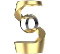 Juguete de Escritorio cinético Que desafía la Gravedad,giroscopio suspendido de Escritorio,Juguete Escritorio de ilusión óptica,Juguetes Escritorio cinéticos,Forma metálica Que desafía la Gravedad (C