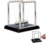 Juguete de Escritorio de Bola de Péndulo,Péndulo de Newton,5 Balls Newtons Cradle,Juego de Física Juguetes Clásicos para Decoración Escritorio Oficina Casa
