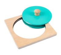 Juguete de Espejo Montessori, Espejo Interactivo para bebé con Rompecabezas de Perilla de Madera, Aprendizaje de Colores y Formas para niños de 3+/5, 9x5, 9 Pulgadas