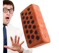 Juguete de Esponja de ladrillo Falso - Truco Realista de Peluche de ladrillo, Delicado | Accesorio de Broma de Pescado de Abril para de Terror, espectáculo en el Escenario