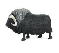 Juguete de , figura de buey realista, modelo de animal salvaje, juguete de buey almizclero, regalos de fiesta, juguetes, decoración de pasteles, Navidad y cumpleaños para niñas