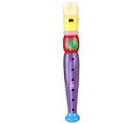 Juguete De Flauta Musical para Niños - Grabadora De Madera De 6 Agujeros, Instrumento De Viento para Principiantes De Estilo De Dibujos Animados para Niños | Juguete Sonoro De Educación Temprana para