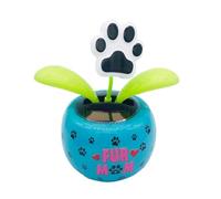 Juguete de flor bailarina con energía solar, figura de bailarina solar, flor con solapa de giro solar, juguete animado de bailarina, decoración de alféizar de ventana de coche, adorno de baile solar