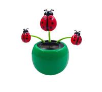 Juguete de flor bailarina con energía solar, figura de bailarina solar, flor con solapa de giro solar, juguete animado de bailarina, decoración de alféizar de ventana de coche, adorno de baile solar