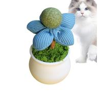 Juguete de flor para gato, bola de juguete para gatos, diseño de maceta, gatos ligeros para gatos, seguro para mascotas, saludable, interactivo para mascotas