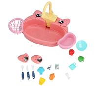 Juguete de Fregadero de Cocina Plastic Interactive Finking Fregadero de la Cocina Simula escenarios de la Vida Real, ayudando a los bebés a Aprender a identificar Objetos,