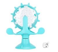 Juguete de Fuga de Alimentos Interactivos para Perros Interactivos Multifuncionales, Mejor Juguete para el Molino de Viento del Gato con Ventosa de Vacío, Material ABS, Alimentador Lento, Gatito