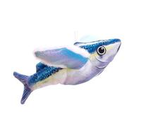 Juguete de gato de Chirping genérico, Flapping Pet Toy, Interactive Simulated Electric Sounding Fish USB Recargable para Hunting and Playing, 10,24 x 11,02 pulgadas, Plush, ABS, fibra de poliéster