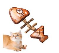 Juguete de gato de hueso realista simulado, juguete interactivo de hueso interactivo, juguete duradero para masticar | Fun Exercise Kick Activity Entertainment Estimulating Pet Engagement For Cat Home