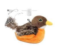 Juguete de gato de pájaro genérico - Cat Toys Flapping Bird | Automatic Chirping Bird Toy with Catnip | Moving Jumping Bird Toy for Indoor Cats, Fun Interactive Toy for Bored Adult Cats Play Toys