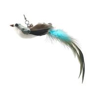 Juguete De Gato De Plumas Colgantes - Juguete Interactivo Gatito De Pájaros, Gato De La Cabeza De Pájaros Juguete | Feather Diver Cat Que Colgaba Joyas, Comprometiendo El Juguete De Plumas De Pájaros
