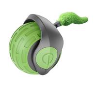 Juguete de gato interactivo - Bola giratoria activa con cola, juguete de gato automático, bola de gato interactivo, juguete de bola para gatos, juguetes para gatos en movimiento irregular