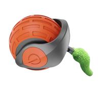 Juguete de gato interactivo - Bola giratoria activa con cola, juguete de gato automático, bola de gato interactivo, juguete de bola para gatos, juguetes para gatos en movimiento irregular