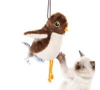 Juguete de gato que golpea, juguete para pájaros para gatos - Juguete de persecución para mascotas interiores - Bird canto automático interactivo para el juego exterior interior para