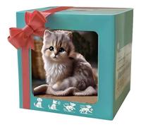 Juguete de Gato Robot, Gatito Electrónico Interactivo, Sonido Realista y Movimiento, Peluche Realista de Cachorro Robot, Ideal para Cumpleaños Infantiles, Juguetes Pequeños Gray