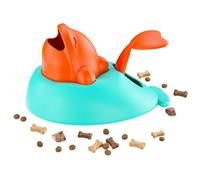 Juguete de golosinas para perros - Puzle interactivo estimulante de prensa de alimentación lenta | Cuenco dispensador de golosinas para cachorro, gatito, pequeño, grande, mediano, hogar, viajes