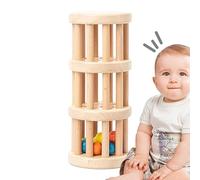 Juguete De Gotas De Lluvia Con Cuentas - Palo De Lluvia De Madera, Juguete Multiuso Con Gotas De Lluvia Para Niños | Juguetes De Producción De Lluvia Para La Primera Educación,