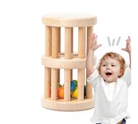 Juguete De Gotas De Lluvia Perladas - Juguete De Gotas De Lluvia Con Cuentas Para Niños, Bastón De Lluvia De Madera | Ayudas Educativas Deliciosas Y Respetuosas con las Orejas, Juguetes para