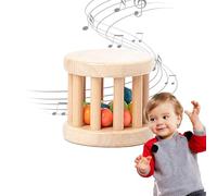 Juguete De Gotas De Lluvia Perladas - Juguete De Gotas De Lluvia Con Cuentas Para Niños, Bastón De Lluvia De Madera | Ayudas Educativas Deliciosas Y Respetuosas con las Orejas, Juguetes para