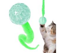 Juguete de gusano de gato, pelota de saltar con cola, juguete interactivo con cola para gatos domésticos, pelota de saltar, juguete para gatos, juguete de ejercicio para gatos, pelotas, una hora de