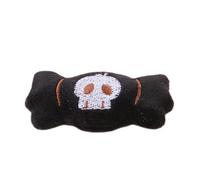 Juguete de Halloween para gatos - Peluche suave - Gatito interactivo | Diseño pequeño y ligero con patrón de cráneo de globo ocular, divertido juego de ejercicios para interior de todas las razas