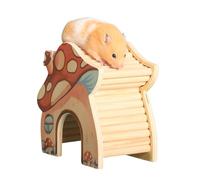 Juguete de hámster de buena ventilación | Puente de de hámster de madera para casa pequeña | Juguete de Guinea | Jaula de laberintos | Casa de | Hiide0ut | Juguete animal con mano de obra