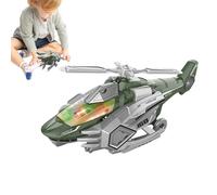 Juguete De Helicóptero: Transforma Tu Tiempo De Juego, Dinosaurio De Avión Helicóptero | Aviones Con Juguetes De Dinosaurios Evitan Obstáculos Automáticamente Con Música Ligera Para Regalo De Cumpleañ