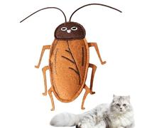 Juguete de hierba gatera de fieltro | Un diseño realista en forma de cucaracha que despierta el interés de los gatos. Sintió el Mochii de Cat | Juego interactivo, lindos juguetes caseros que