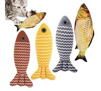 Juguete De Hierba Gatera Para Gatos, 4 Piezas Compañero para Mascotas y Animales, de Juguete con Hierba Gatera para Gatos de Interior, Dormitorio Estudio Sala de Estar Jardin Razas Pequeñas Medianas G