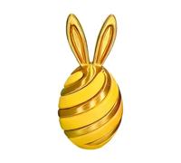 Juguete de huevo de conejito de Pascua, dispositivo coleccionable sensorial, huevo de conejito 3D de 10 cm con ilusión óptica, utilidad de mejora del enfoque para arreglos de decoración de escritorio,