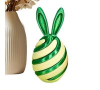 Juguete de huevo de conejito de Pascua, dispositivo coleccionable sensorial, huevo de conejito 3D de 10 cm con ilusión óptica, utilidad de mejora del enfoque para arreglos de decoración de escritorio,