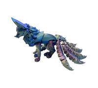 Juguete de Impreso en 3D - de Nueve Colas, Juguete antiestrés DIY, Juguetes articulados Fidget | Figuras de acción múltiples, Zorros posables coleccionables, Zorros Impresos en 3D